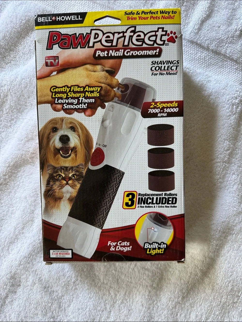 Bell+Howell PawPerfect Pet Nail Grinder - Black & Silver